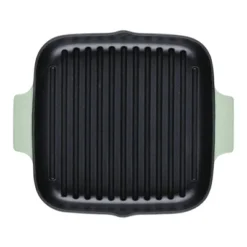 KitchenAid 11" Enameled Cast Iron Square Grill And Roasting Pan - Pistachio: Hand Wash, Electric & Gas Compatible -KitchenAid GUEST 04d16488 9d10 4873 b244 411cd8a9e595