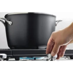 KitchenAid Hard-Anodized Induction 8qt Nonstick Stockpot With Lid -KitchenAid GUEST 05446607 6b6d 4f27 aa18 341df6eb01ab