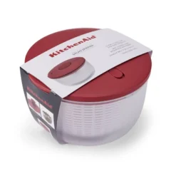 KitchenAid Salad Spinner: Large 7.43 Qt Red Plastic Lettuce Spinner, Hand Wash, 2-Piece Set -KitchenAid GUEST 06167f63 bfd4 4560 8bc1 754c739c010a