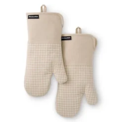 KITCHENAID Gourmet Series Gridlines Oven Mitts 2-Pack Set -KitchenAid GUEST 066c8838 1efc 4c6a bd2a a06b69c9bda2