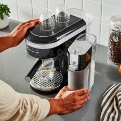 KitchenAid Automatic Milk Frother Attachment - Onyx Black: Milk Steamer & Foamer For Coffee, Dishwasher-Safe Parts -KitchenAid GUEST 07ab4c30 4ad6 4b45 91de 83b0b50d8c48