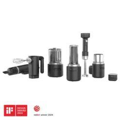 KitchenAid 3.5 Cups Go Cordless Top Down Food Chopper Matte Black Battery Included: 1 Speed, Stainless Steel Blade, 3.5 Cup Capacity -KitchenAid GUEST 17583c65 f2c2 4ed2 a546 61fb45da8c3a