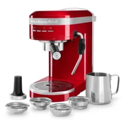 KitchenAid Semi-Automatic Espresso Machine - Empire Red: 15 Bars Pressure, 47oz Capacity, Dishwasher-Safe Parts -KitchenAid GUEST 1ec5f4b1 e9f5 4ae0 9499 d41dd92828ae