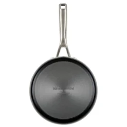 KitchenAid 3qt Hard Anodized Ceramic Nonstick Cookware Sauce Pan With Lid Matte Black: Hand Wash, Gas & Electric Compatible -KitchenAid GUEST 297fa690 ad27 4e8b 893e cb876eef6fb0
