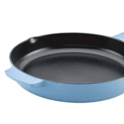 KitchenAid 12" Enameled Cast Iron Induction Skillet With Helper Handle And Pour Spouts Blue Velvet -KitchenAid GUEST 2a39df78 a082 47a8 ad8c dbedc40523df