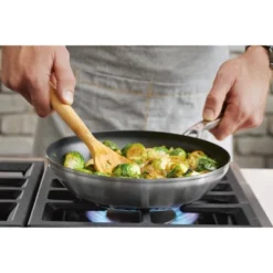 KitchenAid 3-Ply Base Stainless Steel 9.5" Nonstick Frying Pan -KitchenAid GUEST 2b9032a2 0d06 42a1 8f05 cf0e7ad33e43