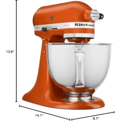 KitchenAid Artisan Series 5-Quart Tilt-Head Stand Mixer In Scorched Orange - KSM150PSSC