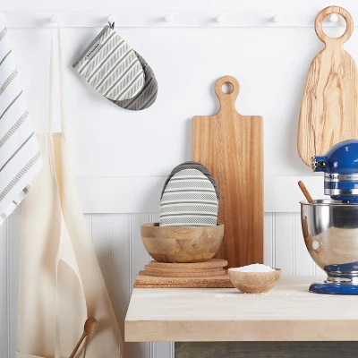 KITCHENAID Albany Mini Oven Mitt 2-Pack Set, Grey, 5.5"x8" 3 KITCHENAID Albany Mini Oven Mitt 2-Pack Set, Grey, 5.5"x8"