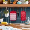 KitchenAid Albany Pot Holder 2-Pack Set, Passion Red, 7"x10"