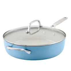 KitchenAid Hard Anodized 5qt Nonstick Ceramic Saute Pan With Lid - Blue Velvet: Large Frying Pan, Tempered Glass Lid 21 KitchenAid Hard Anodized 5qt Nonstick Ceramic Saute Pan With Lid - Blue Velvet: Large Frying Pan, Tempered Glass Lid -KitchenAid GUEST 3347ae51 b5bf 4ed2 a30b 674daa8c1c18