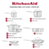 KitchenAid 3-Ply Base Stainless Steel 11pc Cookware Set: Induction Safe, Even-Heating, Tempered Glass Lids, Dishwasher Safe -KitchenAid GUEST 33df5df7 ed05 4b67 bff3 741ffae3a4ca