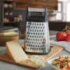 KitchenAid Gourmet Box Grater: Stainless Steel Cheese Shredder With Storage Container, Dishwasher-Safe, Black/Silver -KitchenAid GUEST 34769c96 118a 41cc a0a6 95a3dbac4184