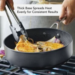 KitchenAid Hard-Anodized Induction 11pc Nonstick Cookware Set: Matte Black, Dishwasher & Oven Safe, Tempered Glass Lids 24 KitchenAid Hard-Anodized Induction 11pc Nonstick Cookware Set: Matte Black, Dishwasher & Oven Safe, Tempered Glass Lids -KitchenAid GUEST 394d9d55 250e 4c28 94f1 6e2ce26eadf6