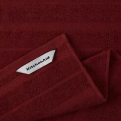 KITCHENAID Albany Kitchen Towel 4-Pack Set, Smoked Paprika Red/White, 16"x26" -KitchenAid GUEST 39ce617e bbc2 4f6e 827b bf3821b78408