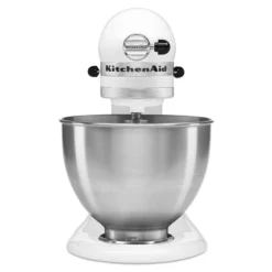 KitchenAid Classic 4.5qt Stand Mixer - White: 10 Speeds, Metal, Dishwasher-Safe, Includes Beater & Dough Hook