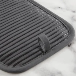 KITCHENAID Quilted Cotton Terry Cloth Oven Mitt, Pot Holder, Kitchen Towel 4-Pack Set, Silicone Grip, Charcoal Grey, 16"x26", 7"x13" & 7"x10" 12 KITCHENAID Quilted Cotton Terry Cloth Oven Mitt, Pot Holder, Kitchen Towel 4-Pack Set, Silicone Grip, Charcoal Grey, 16"x26", 7"x13" & 7"x10" -KitchenAid GUEST 44316aef 1039 4801 b145 d86c7dfba5a2