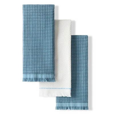 KITCHENAID Gourmet Series Gridlines Kitchen Towels 3-Pack Set 4 KITCHENAID Gourmet Series Gridlines Kitchen Towels 3-Pack Set - Image 2