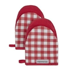 KitchenAid 2pk Cotton Gingham Mini Oven Mitts Red: Hot Pads & Kitchen Mittens, Classic Pattern, Machine Washable -KitchenAid GUEST 4c71bb34 9cac 4140 b161 a3433b72c86d