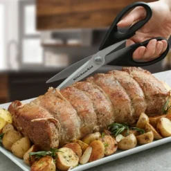 KitchenAid Utility Shears: Stainless Steel Kitchen Scissors, Dishwasher-Safe, Black Handle, 4.5" Blade, Lifetime Warranty -KitchenAid GUEST 4eea7390 5bd2 4703 9d30 d7ea32087d8f