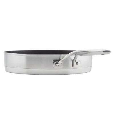 KitchenAid 3-Ply Base Stainless Steel 10.25" Nonstick Round Grill Pan: Induction Safe, Dishwasher & Oven Safe Griddle 8 KitchenAid 3-Ply Base Stainless Steel 10.25" Nonstick Round Grill Pan: Induction Safe, Dishwasher & Oven Safe Griddle - Image 6