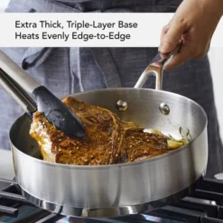 KitchenAid 3-Ply Base Stainless Steel 11pc Cookware Set: Induction Safe, Even-Heating, Tempered Glass Lids, Dishwasher Safe 24 KitchenAid 3-Ply Base Stainless Steel 11pc Cookware Set: Induction Safe, Even-Heating, Tempered Glass Lids, Dishwasher Safe -KitchenAid GUEST 50bde316 676c 46e5 9af5 864968e34caf