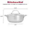 KitchenAid 3-Ply Base Stainless Steel 4qt Casserole With Lid: Round Baking Dish, Tempered Glass Lid, Dishwasher & Oven Safe 2 KitchenAid 3-Ply Base Stainless Steel 4qt Casserole With Lid: Round Baking Dish, Tempered Glass Lid, Dishwasher & Oven Safe -KitchenAid GUEST 50c0149d 8621 4c33 b8d4 14570d37ab9d
