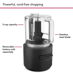 KitchenAid Go Cordless Food Chopper Battery Sold Separately KFCR500: 5-Cup Capacity, Stainless Steel Blades, 2 Speeds 13 KitchenAid Go Cordless Food Chopper Battery Sold Separately KFCR500: 5-Cup Capacity, Stainless Steel Blades, 2 Speeds -KitchenAid GUEST 51d9c1de f791 408b b543 60ff92784ae6