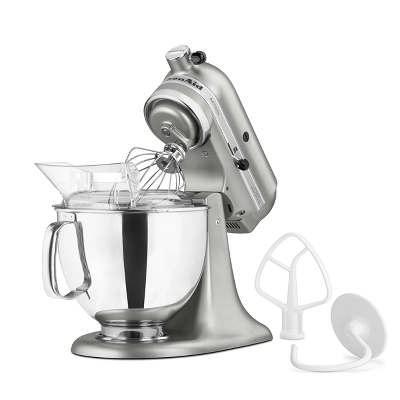 KitchenAid Artisan Series 5qt Tilt-Head 10-Speed Stand Mixer Contour Silver: 325W Metal, 1-Year Warranty, 5qt Capacity 3 KitchenAid Artisan Series 5qt Tilt-Head 10-Speed Stand Mixer Contour Silver: 325W Metal, 1-Year Warranty, 5qt Capacity