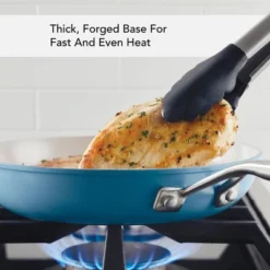 KitchenAid Hard Anodized 10" Nonstick Ceramic Frying Pan - Blue Velvet: Ceramic Skillet, Stainless Steel Handle -KitchenAid GUEST 597584dd b71e 4aa1 907d 00775494771c