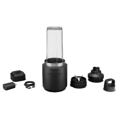 KitchenAid Go Cordless Personal Blender Battery Included KSBR256: Black Matte, Dishwasher-Safe, 16oz, Lithium Ion Battery 8 KitchenAid Go Cordless Personal Blender Battery Included KSBR256: Black Matte, Dishwasher-Safe, 16oz, Lithium Ion Battery - Image 6