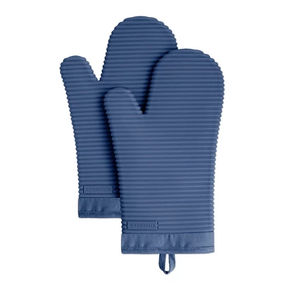KITCHENAID Ribbed Soft Silicone Oven Mitt 2-Pack Set 8 KITCHENAID Ribbed Soft Silicone Oven Mitt 2-Pack Set - Image 6
