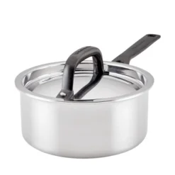 KitchenAid 1.5qt 5-Ply Clad Stainless Steel Induction Sauce Pan With Lid: Dishwasher-Safe Cooking Pot -KitchenAid GUEST 5fad5e9a e376 4938 8e8d 1f9aa2c4eddc