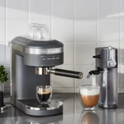 KitchenAid Automatic Milk Frother Attachment - Matte Charcoal Gray: Milk Steamer & Frother For Coffee, Dishwasher-Safe -KitchenAid GUEST 60dcadcb ee13 4695 a97a cf16aedb94fc