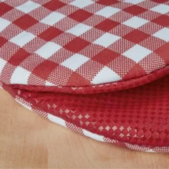 KitchenAid 2pk Cotton Gingham Mini Oven Mitts Red: Hot Pads & Kitchen Mittens, Classic Pattern, Machine Washable -KitchenAid GUEST 66bf42a4 f7a8 427d aa87 cc7e98898ce1