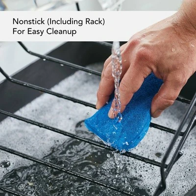 KitchenAid Hard Anodized Induction 13"x15.75" Roaster With Nonstick Rack: Turkey Roasting Pan, Oven-Safe, Matte Black 6 KitchenAid Hard Anodized Induction 13"x15.75" Roaster With Nonstick Rack: Turkey Roasting Pan, Oven-Safe, Matte Black - Image 4