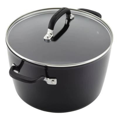 KitchenAid 8qt Hard Anodized Stock Pot Black 11 KitchenAid 8qt Hard Anodized Stock Pot Black - Image 9