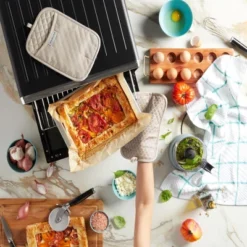 KitchenAid Asteroid Rectangle Pot Holder 2-Pack Set, Milkshake Tan, 7"x10" -KitchenAid GUEST 6daaf595 7138 4f7f aaee 2a9658b41c9a