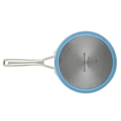 KitchenAid Hard Anodized 3qt Nonstick Ceramic Cookware Sauce Pan - Blue Velvet: Tempered Glass Lid, Stainless Steel Handle -KitchenAid GUEST 75481c01 affd 49cc 8024 856f6b325fc9