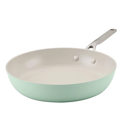 KitchenAid Hard Anodized 12.25" Nonstick Ceramic Frying Pan - Pistachio 11 KitchenAid Hard Anodized 12.25" Nonstick Ceramic Frying Pan - Pistachio - Image 9