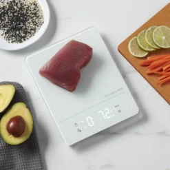 KitchenAid 11lb Waterproof Kitchen Digital Food Scale White: LED Display, Battery Powered, Coffee & Food Weight Scale 14 KitchenAid 11lb Waterproof Kitchen Digital Food Scale White: LED Display, Battery Powered, Coffee & Food Weight Scale -KitchenAid GUEST 77edac63 856d 48b6 86b9 06a97ed52265