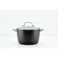 KitchenAid Hard-Anodized Induction 8qt Nonstick Stockpot With Lid -KitchenAid GUEST 790a3b2e 4644 4e30 9f0e 0e5ef4435458