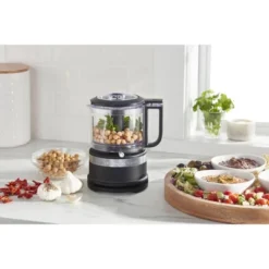 KitchenAid 3.5-Cup Food Chopper - Black Matte: 2 Speeds, Stainless Steel Blades, Dishwasher-Safe Parts, 240 Watts -KitchenAid GUEST 7a894d1c 1dec 4ef1 9e9a b070f4a042a1