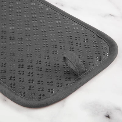 KitchenAid Asteroid Rectangle Pot Holder 2-Pack Set, Charcoal Grey, 7"x10" 5 KitchenAid Asteroid Rectangle Pot Holder 2-Pack Set, Charcoal Grey, 7"x10" - Image 3