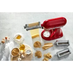 KitchenAid 3pc Pasta Roller & Cutter Set - KSMPRA: Metal Stand Mixer Accessories, Includes Fettuccine Cutter, Silver -KitchenAid GUEST 7f11cd9b 3e00 4c0b accd 6d600f49f0ef
