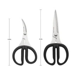 KitchenAid Set Of 2 Shears: Stainless Steel Blades, Dishwasher-Safe, Black & Silver Handles, Lifetime Warranty -KitchenAid GUEST 8159004e 47cf 4032 a85e 4a50ac0a30d3