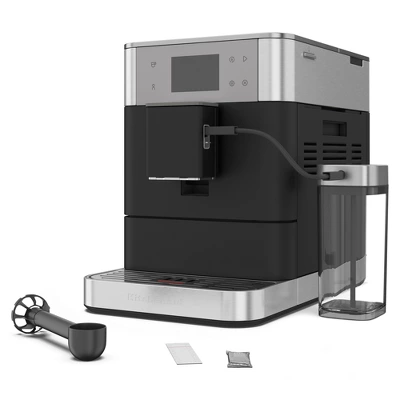 KitchenAid Fully Automatic Espresso Machine KF7 With Milk Attachment Cast Iron Black 3 KitchenAid Fully Automatic Espresso Machine KF7 With Milk Attachment Cast Iron Black