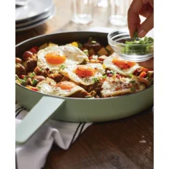 KitchenAid 12" Enameled Cast Iron Induction Skillet With Helper Handle And Pour Spouts Pistachio -KitchenAid GUEST 8705539a da72 448e bce7 9753c7eb5d6b