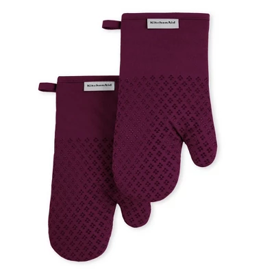 KITCHENAID Asteroid Oven Mitt 2-Pack Set, Boysenberry Purple, 7"x12.5" 7 KITCHENAID Asteroid Oven Mitt 2-Pack Set, Boysenberry Purple, 7"x12.5" - Image 5