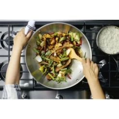 KitchenAid 5-Ply Clad Stainless Steel 15" Wok -KitchenAid GUEST 8e7d1066 295f 40dc aa50 f7b7307250cc