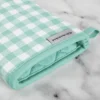 KitchenAid Gingham Oven Mitt 2-Pack Set, Aqua Sky, 7"x13" -KitchenAid GUEST 91659d27 a83b 4909 a3ff c1c97118fee9